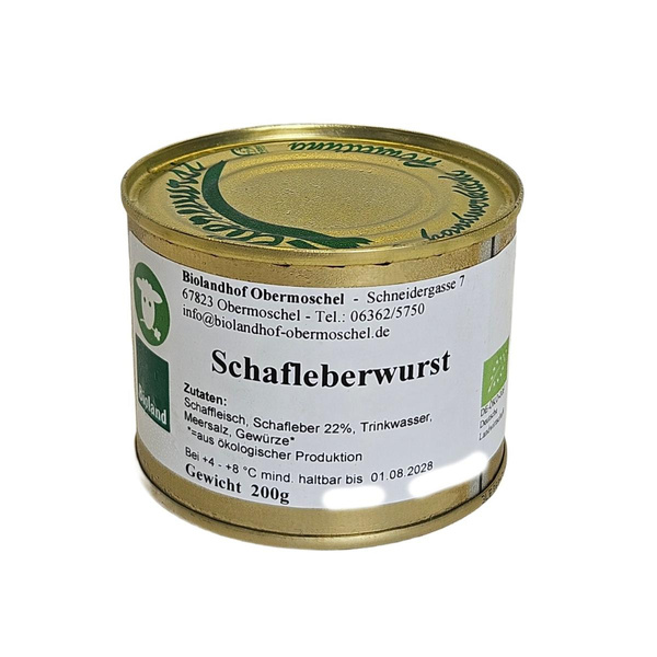 Produktfoto zu Schafleberwurst, 200 g in der Dose