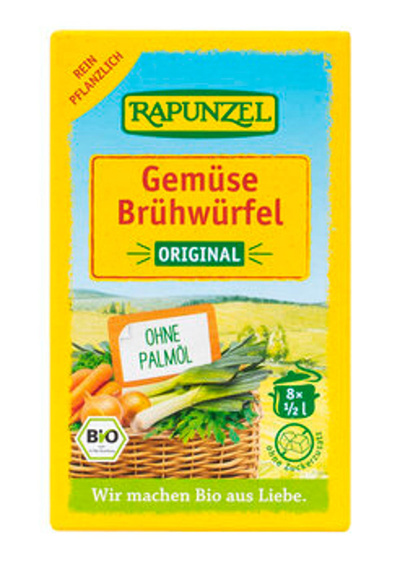 Produktfoto zu Gemüse-Brühwürfel Original mit Hefe, 8 Stck