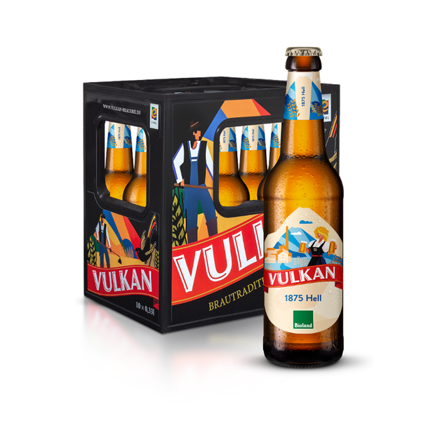 Produktfoto zu KISTE Vulkan 1875 Hell, 10 x 0,33l