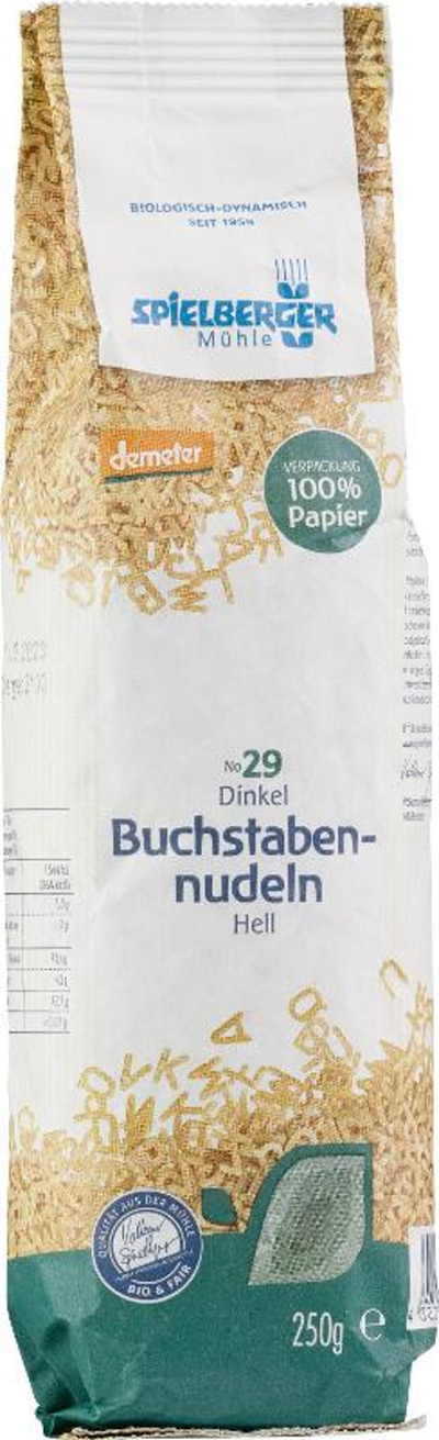 Produktfoto zu Buchstabennudeln Dinkel hell, 250g
