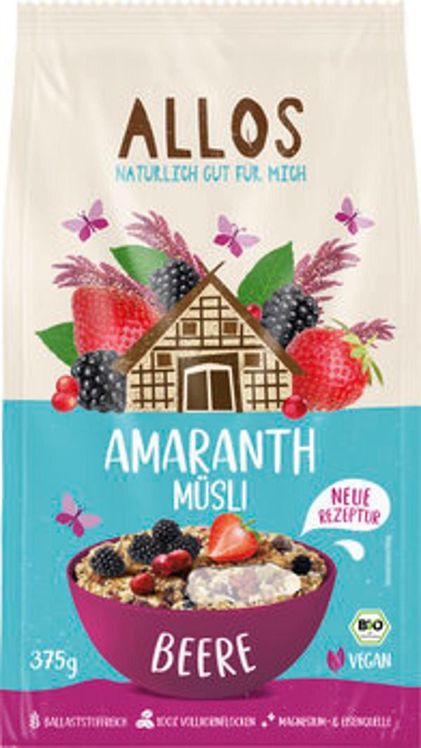 Produktfoto zu GEBINDE Amaranth Beeren Müsli, 5 x 375g