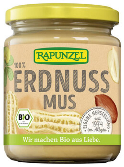 Produktfoto zu Erdnussmus fein ohne Salz, 250g