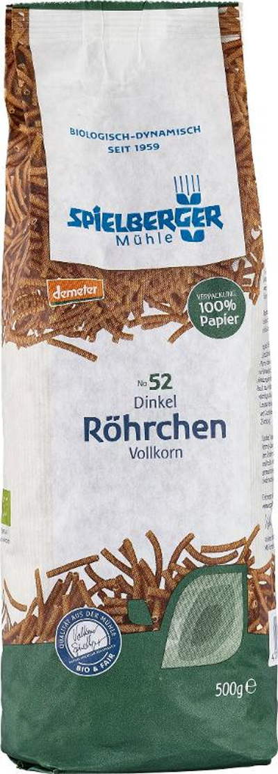 Produktfoto zu GEBINDE Röhrchen Dinkel Vollkorn, 8 x 500g