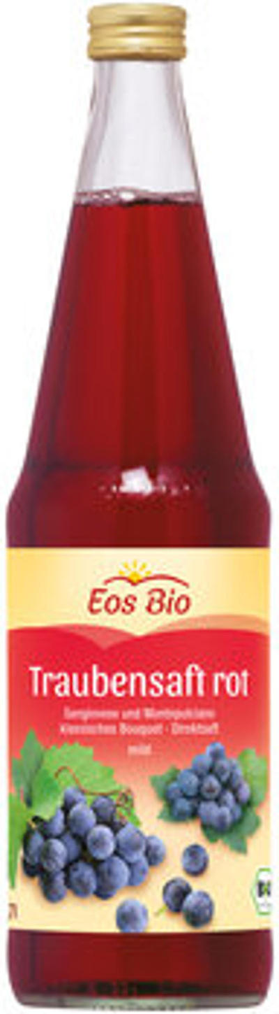 Produktfoto zu Kiste roter Traubensaft, 6 x 0,7l