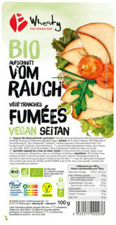 Produktfoto zu GEBINDE WHEATY Veganer Aufschnitt vom Rauch, 15 x 100g