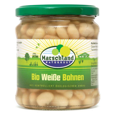 Produktfoto zu GEBINDE Weiße Bohnen im Glas,  6 x 330g  - ATG 6 x 240g