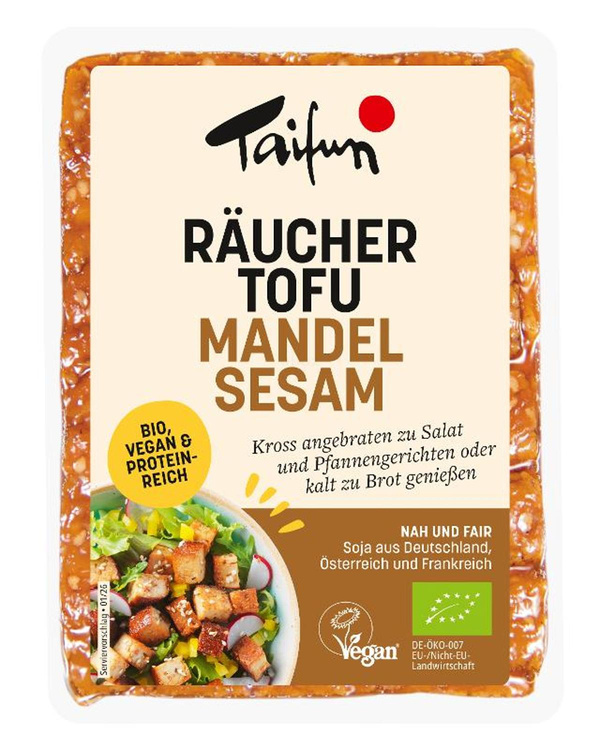 Produktfoto zu GEBINDE Räuchertofu Mandel-Sesam, 8 x 200g