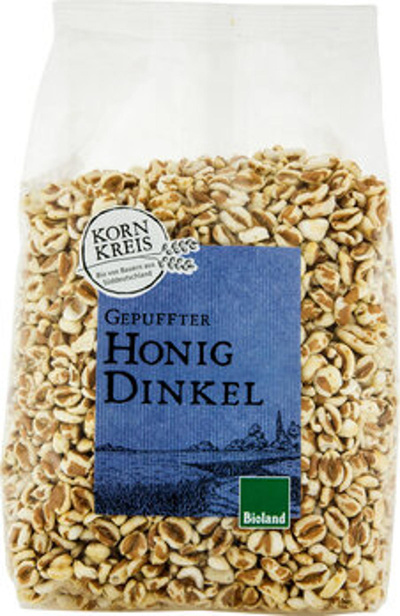 Produktfoto zu Gepuffter Honig Dinkel, mit Honig gesüßt,  200g