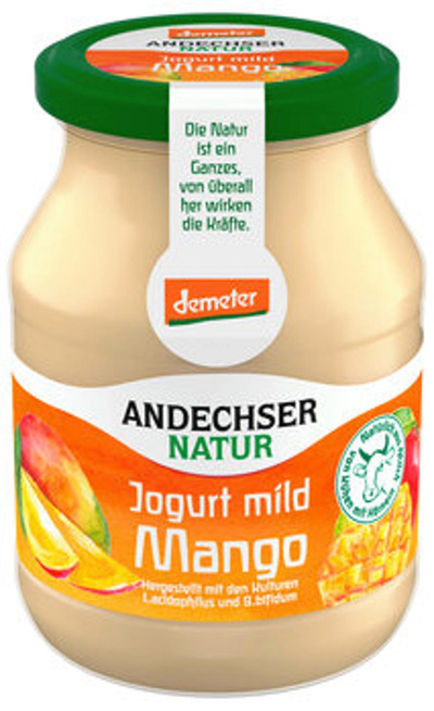 Produktfoto zu Mango Fruchtjogurt mild 3,7%, 500g