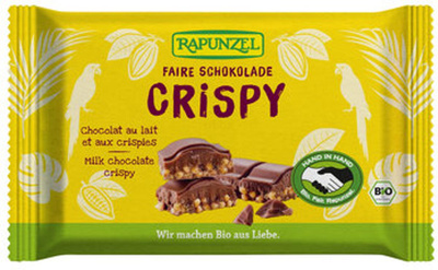 Produktfoto zu Vollmilch Schokolade Crispy HIH, 100g
