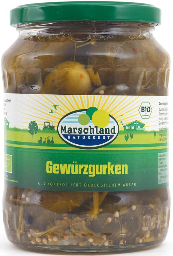 Produktfoto zu Gewürzgurken, 670 ml, Abtropfgewicht 360g