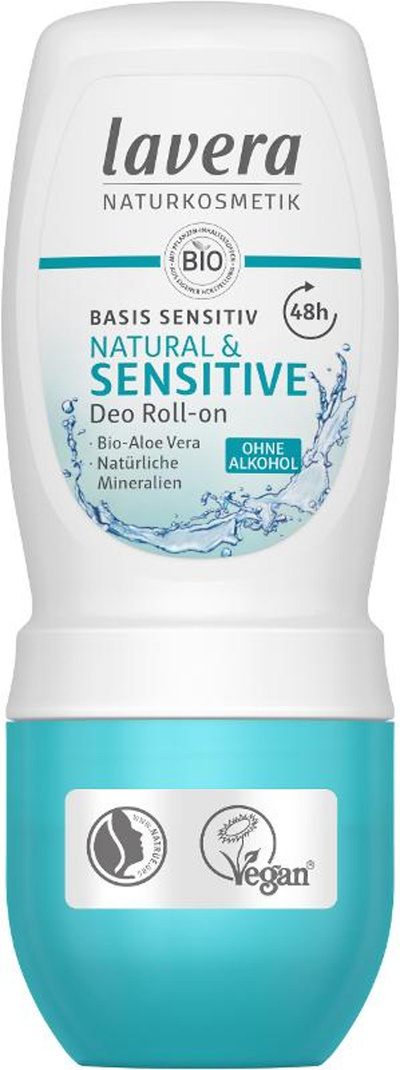 Produktfoto zu basis sensitiv Deo Roll-on Natural & Sensitive, 50ml