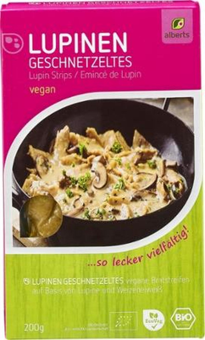 Produktfoto zu Lupinen Geschnetzeltes, 200  g