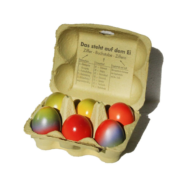 Produktfoto zu Ostereier gekocht und gefärbt, 6 Stück