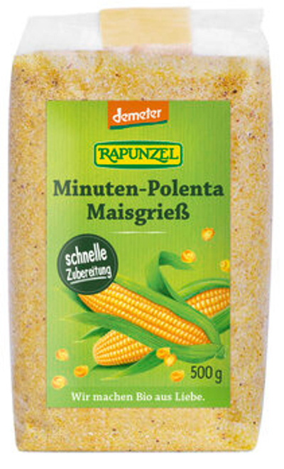 Produktfoto zu Minuten-Polenta Maisgrieß, demeter, aus europäischem Anbau, 500g