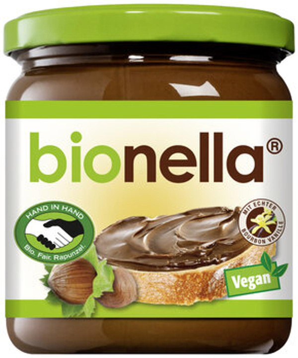 Produktfoto zu bionella Nuss-Nougat-Creme, vegan, 400g Glas