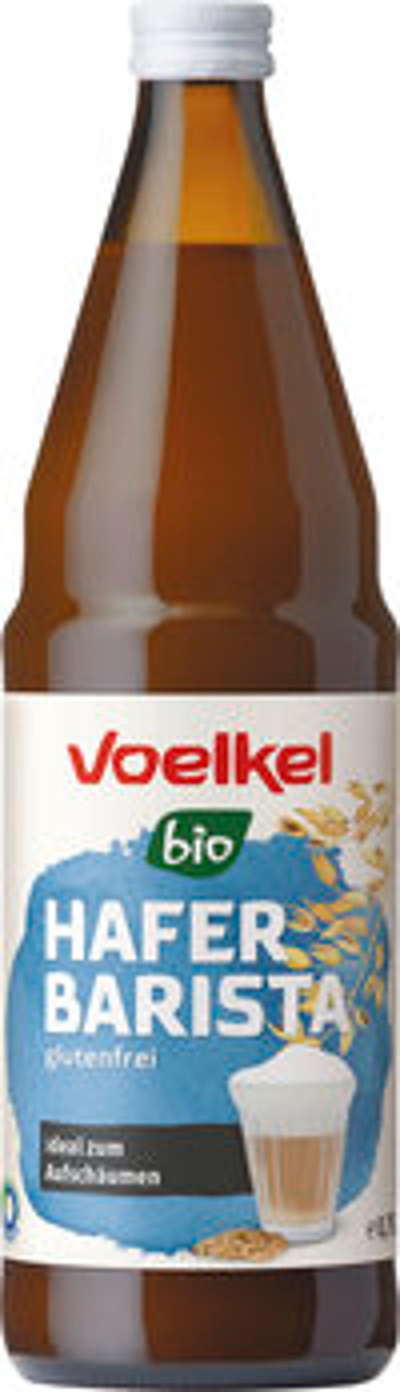 Produktfoto zu Hafer Barista in der Glasflasche, aufschäumbar und vegan, 0,75 Liter