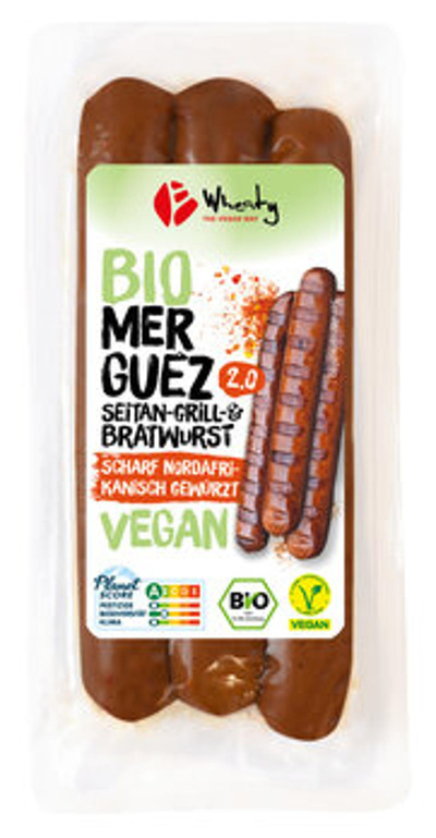 Produktfoto zu GEBINDE Veganwurst `Merguez` 2.0, 5 x 120 g