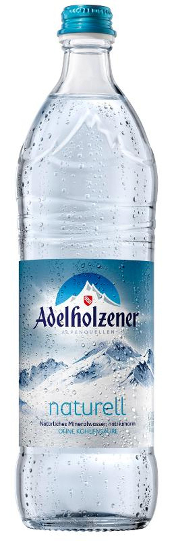 Produktfoto zu Adelholzener Naturell Glasflaschen, 12 x 0,75 l