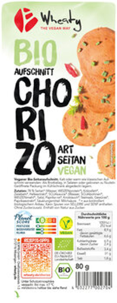 Produktfoto zu GEBINDE Veganslices Chorizo,10x80g