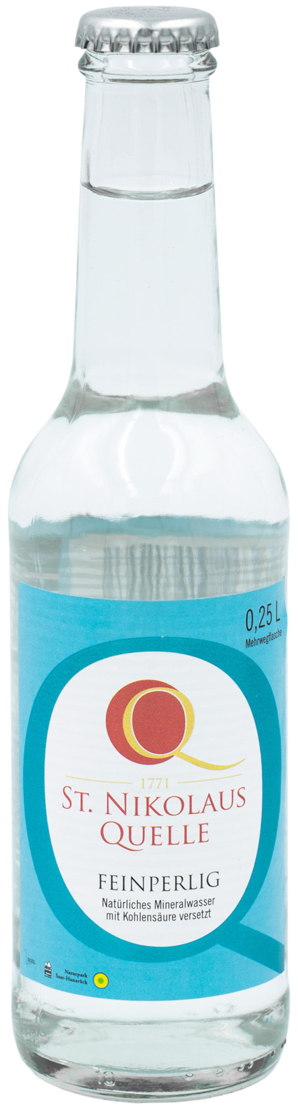 Produktfoto zu St. Nikolaus Quelle feinperlig, 20 x 0,25 l