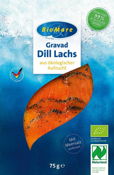 Produktfoto zu Graved Dill-Lachs, gebeizt, 75 g