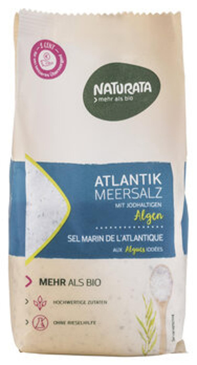 Produktfoto zu GEBINDE Altlantik Meersalz mit jodhaltigen Algen, 8 x 500 g