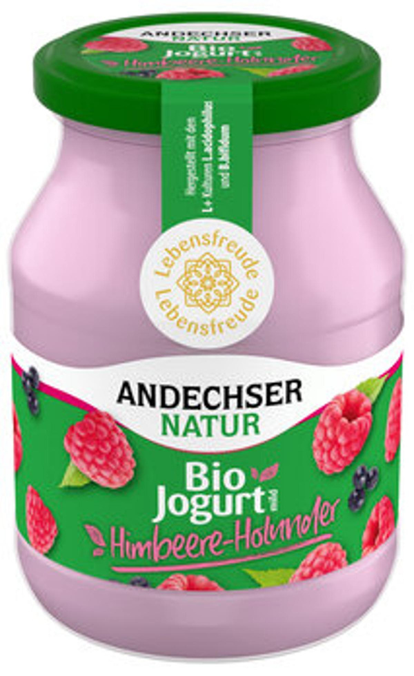 Produktfoto zu Himbeer-Holunder-Jogurt 3,7%, 500g