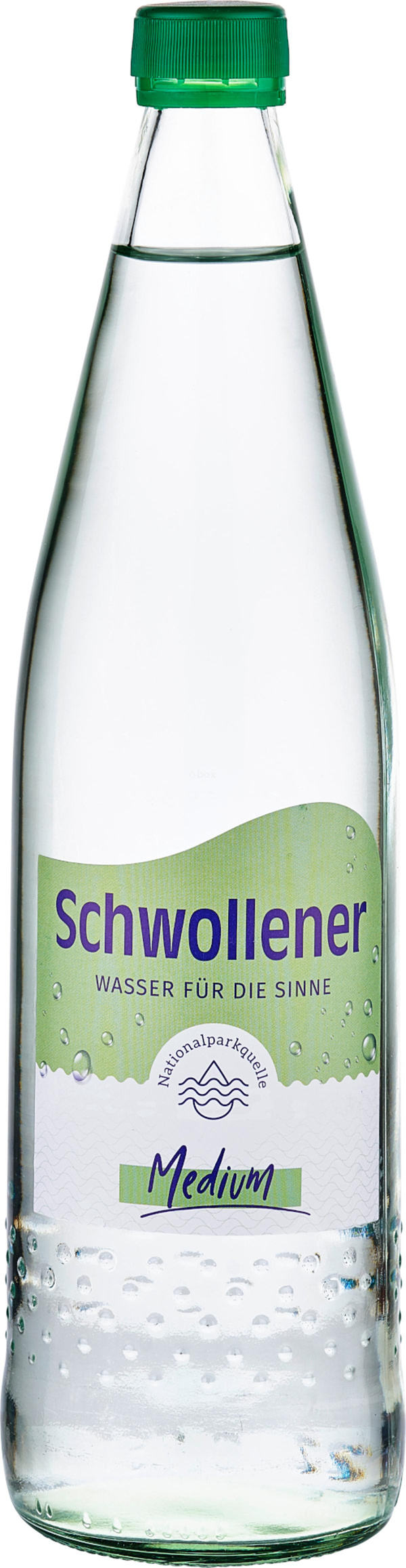 Produktfoto zu Nationalparkquelle  Schwollener Medium Glas, 12 x 0,75