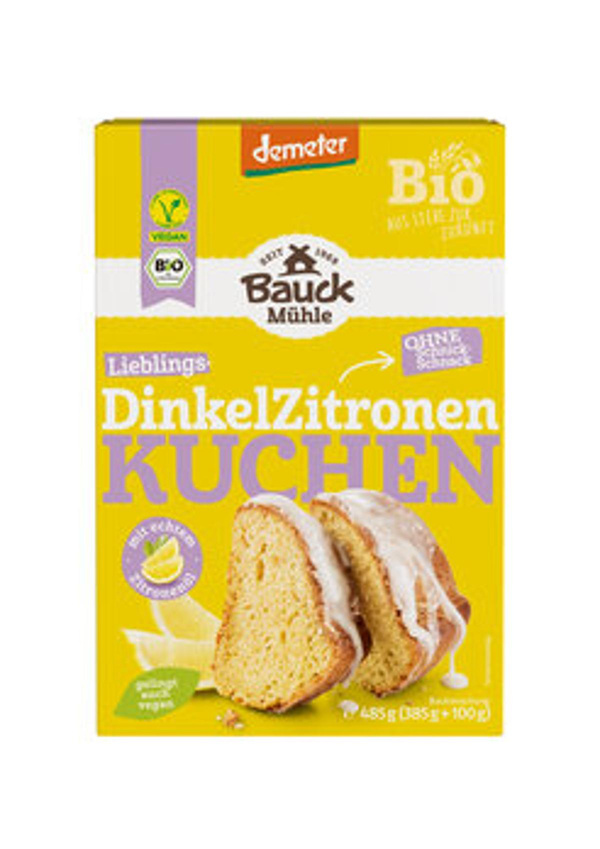 Produktfoto zu GEBINDE Dinkel-Zitronenkuchen Backmischung 6 x 485g