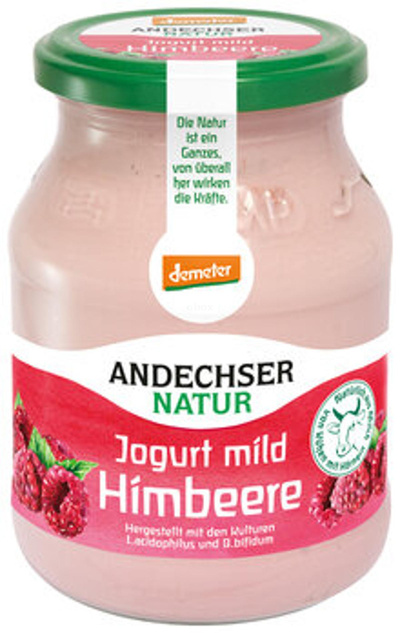Produktfoto zu Himbeer-Jogurt Mild 3,7%, 500g